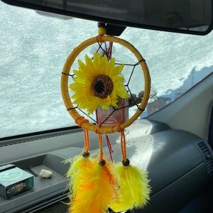 Mini sunflower dreamcatcher